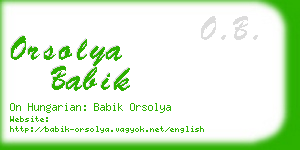 orsolya babik business card